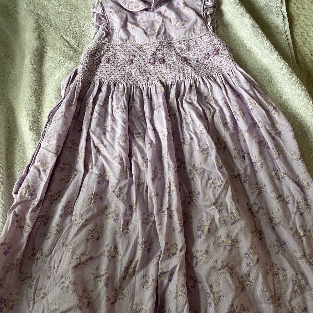 Laura Ashley Lavender Floral Kids Dress